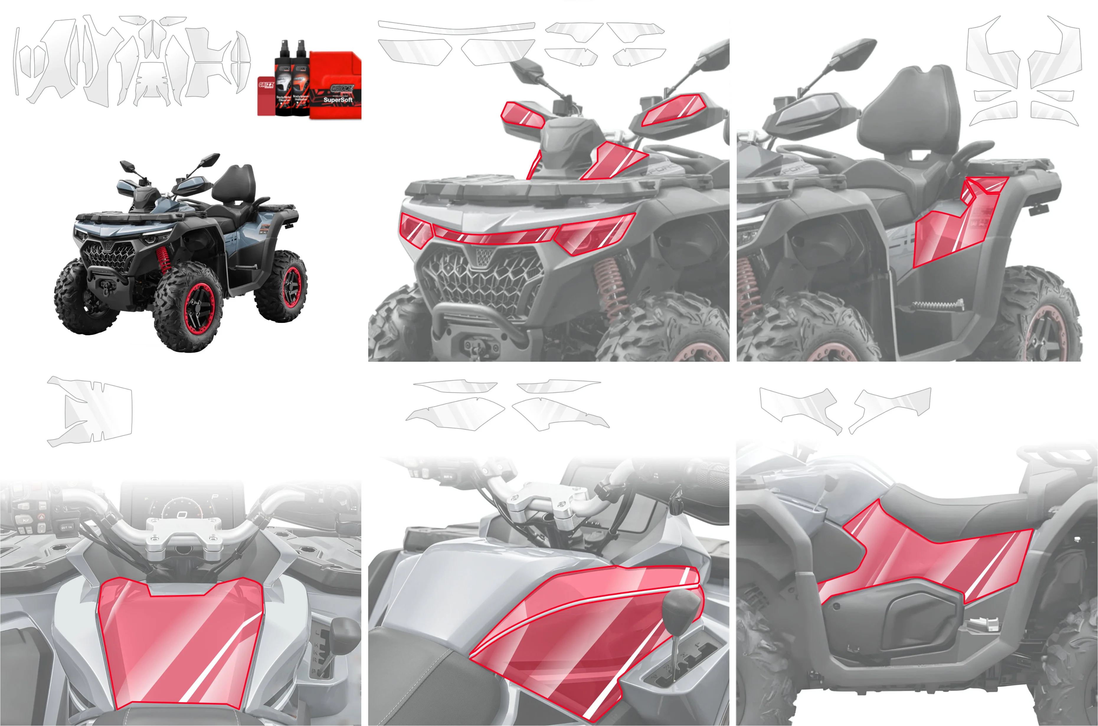 20in1 Schutzfolie - CFMOTO CFORCE 850 Touring (2025-2026) - Image 2