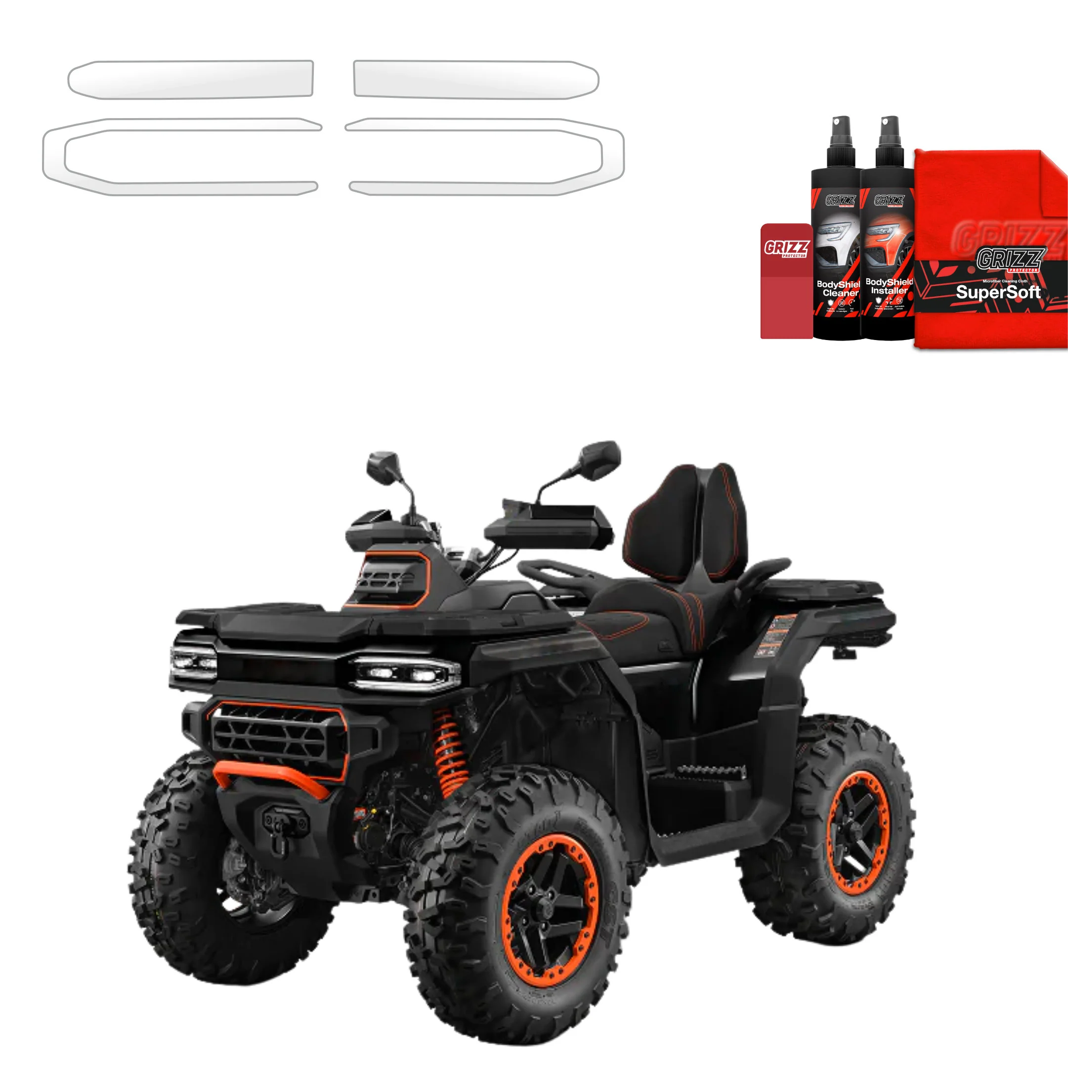 2in1 Schutzfolie - CFMOTO Goes Terrox 1000 (2025-2026)