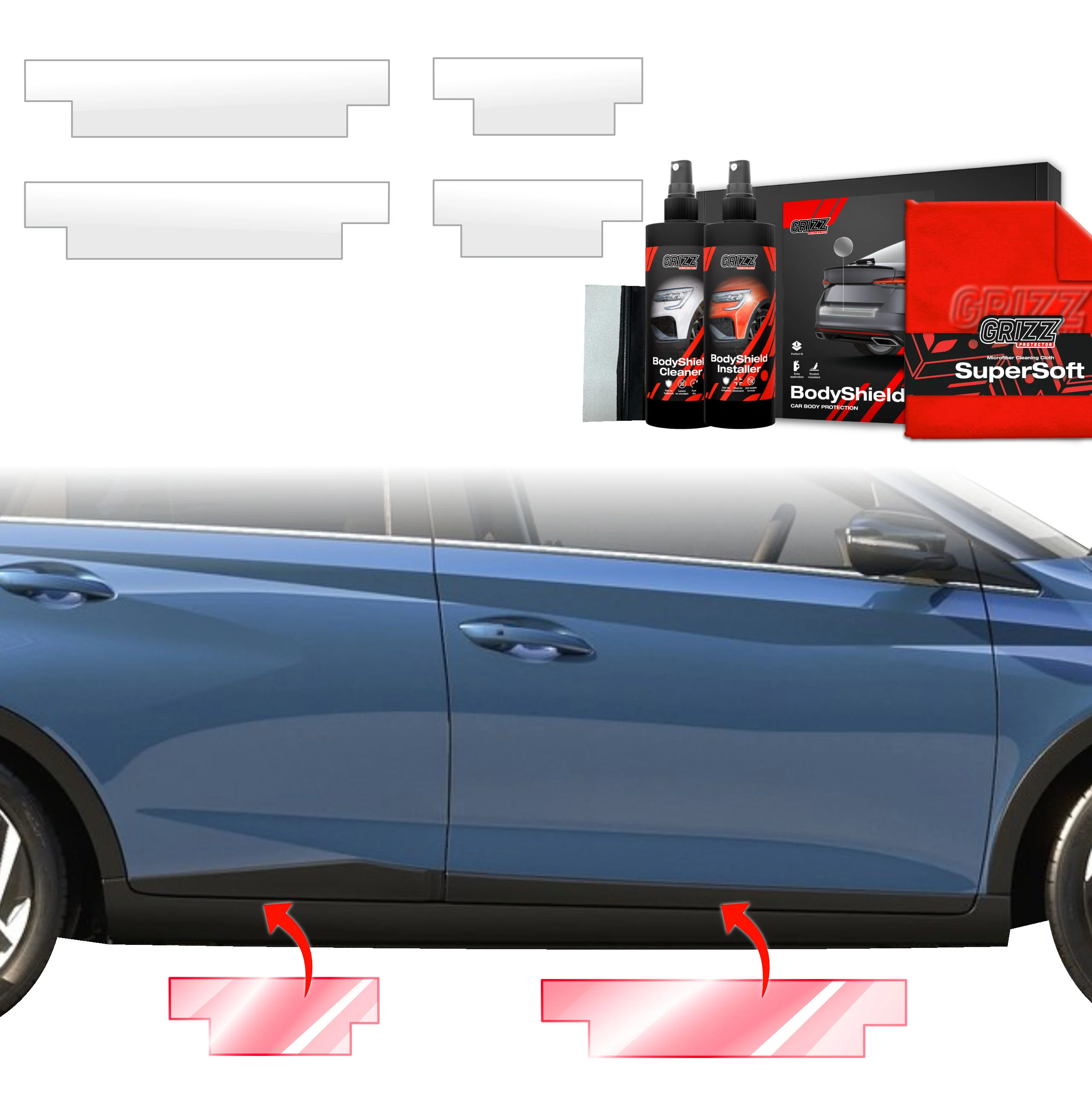 4in1 Schutzfolie für Schweller - Hyundai Bayon (2024-2026)