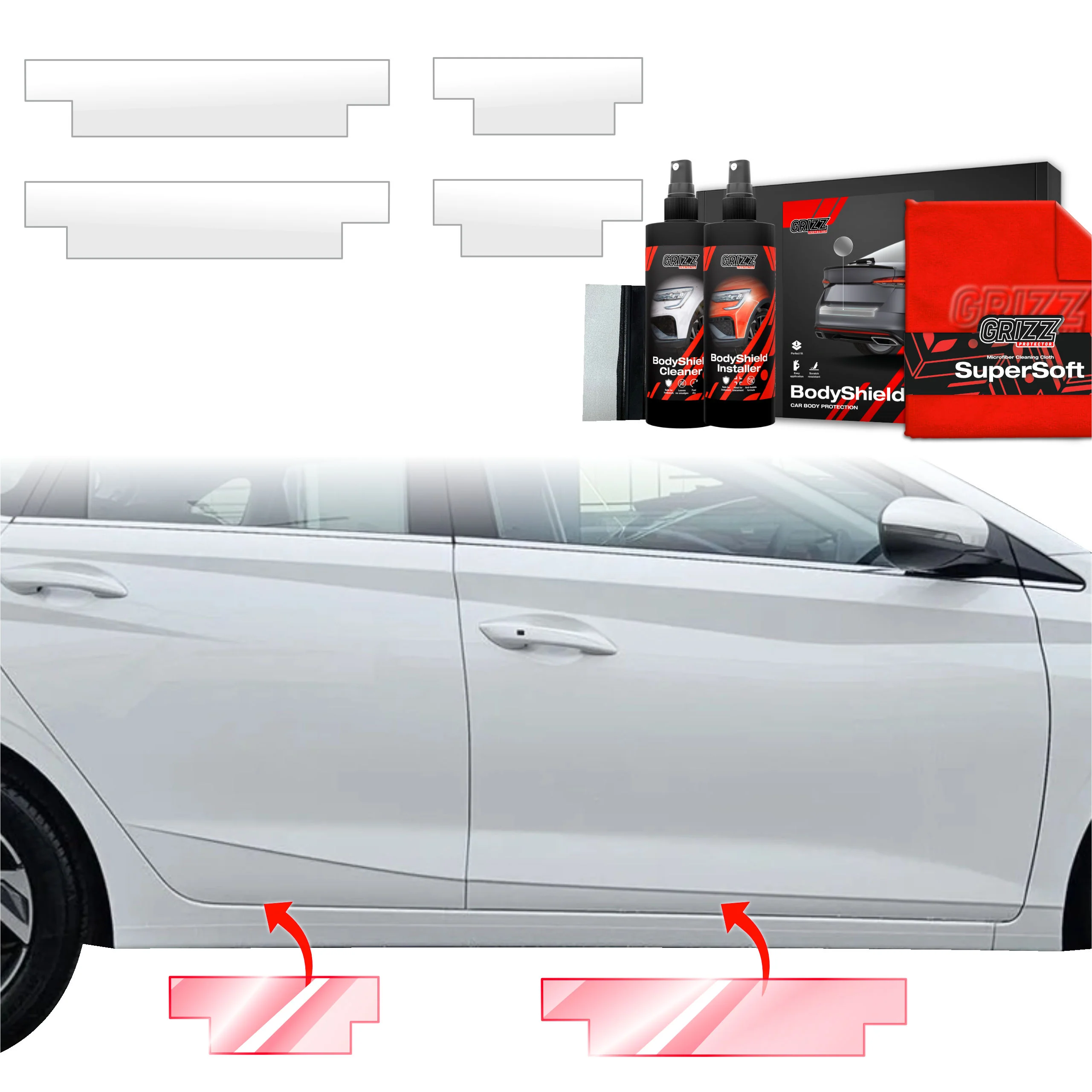 4in1 Schutzfolie für Schweller - Hyundai i20 (2023-2026)