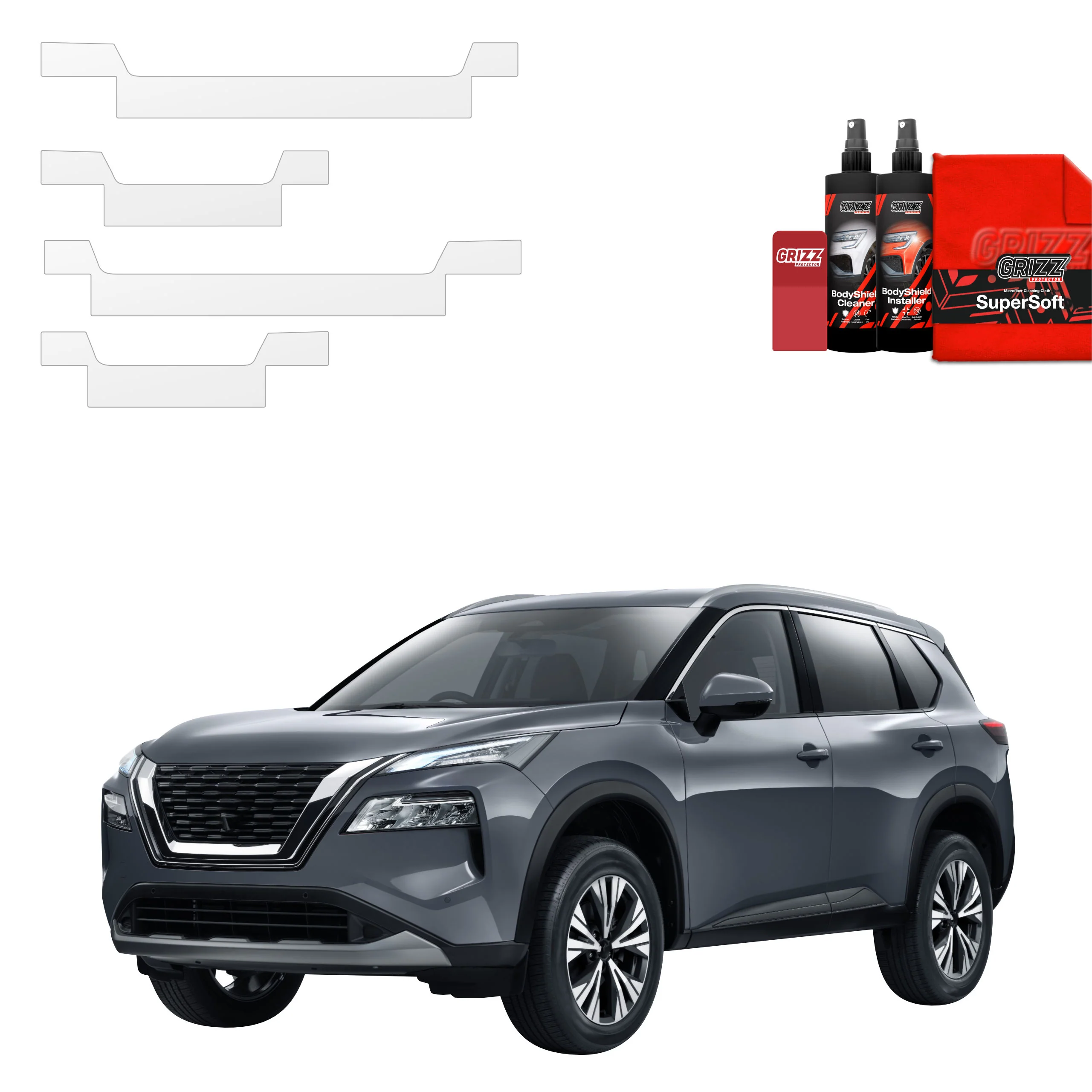 4in1 Schutzfolie für Schweller - Nissan X-Trail Facelift (2024-2026)