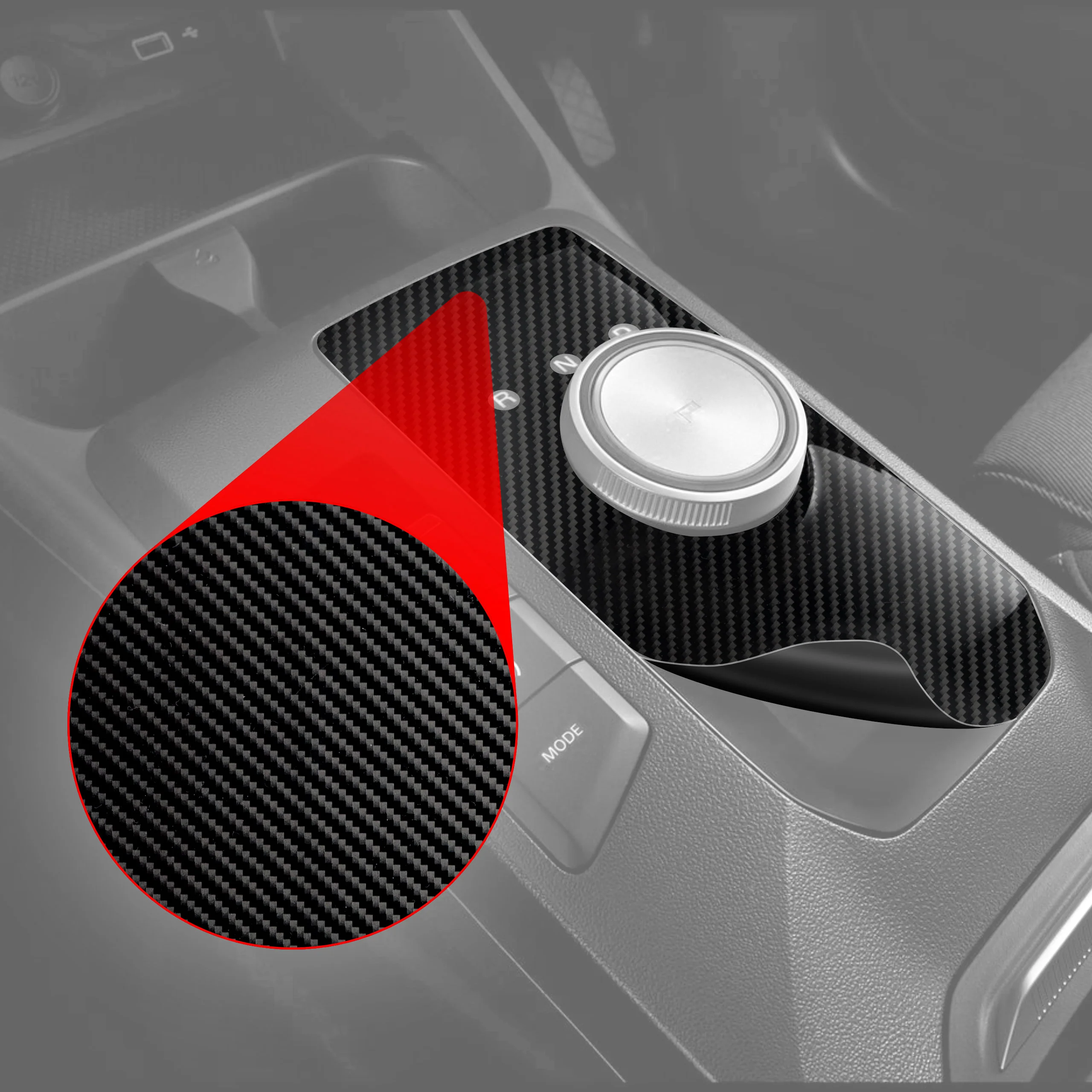 7in1 Schutzfolien für Mittelkonsole - Toyota Corolla Cross (2019-2026) Carbon Optik Glanz - Image 2
