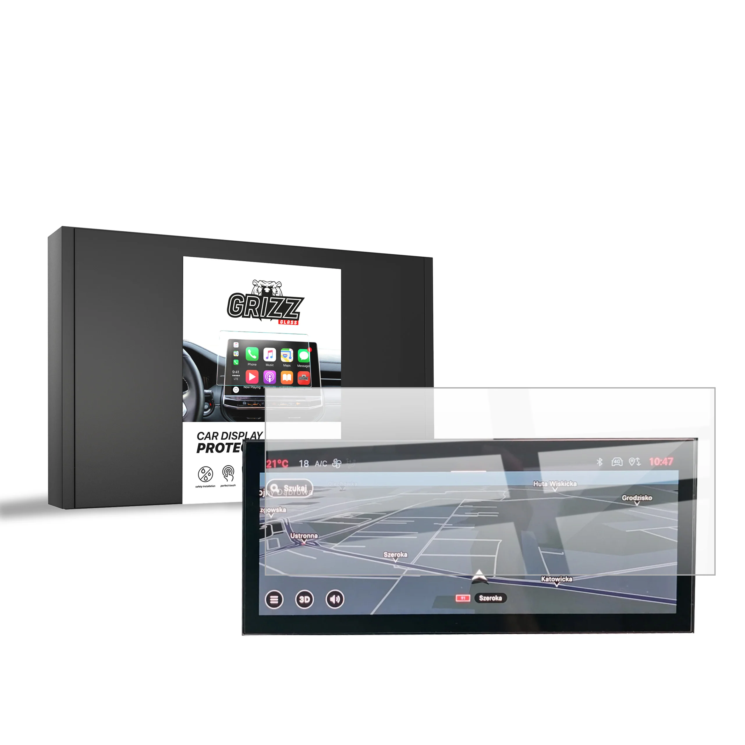 Displayschutzfolie für Alfa Romeo Junior 10,25" (2024-2025) Navi Folie, Kratzfest, Klar