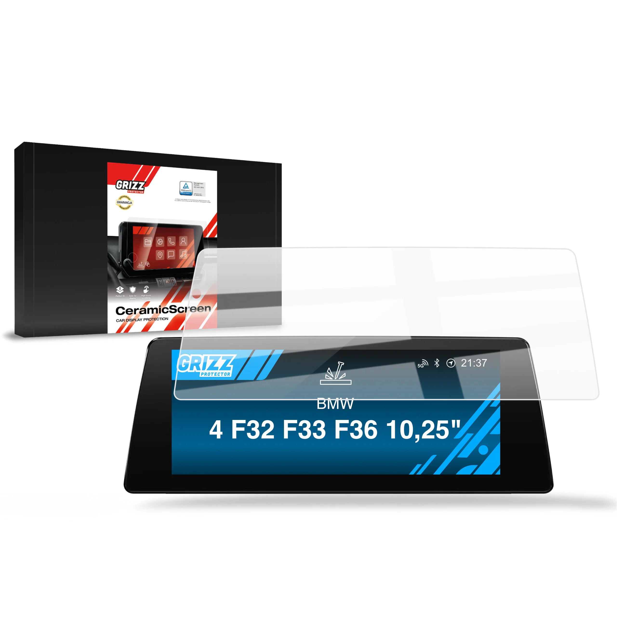 Displayschutzfolie für BMW 4 F32 F33 F36 Android Radio 10,25" (2013-2021) Navi Folie, Kratzfest, Klar