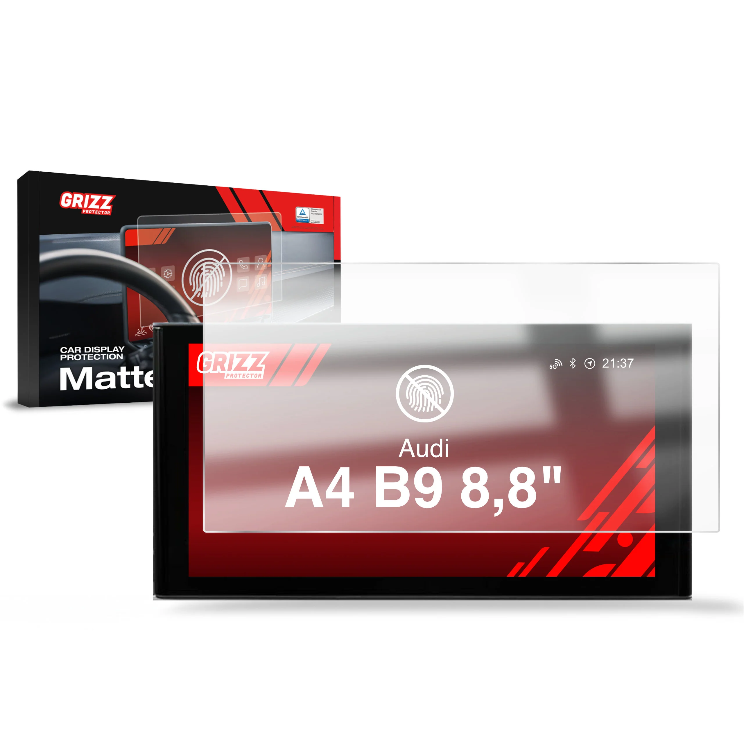 Displayschutzfolie für Audi A4 B9 8,8" (2019-2024) Anti-Fingerprint, Matt - Image 8