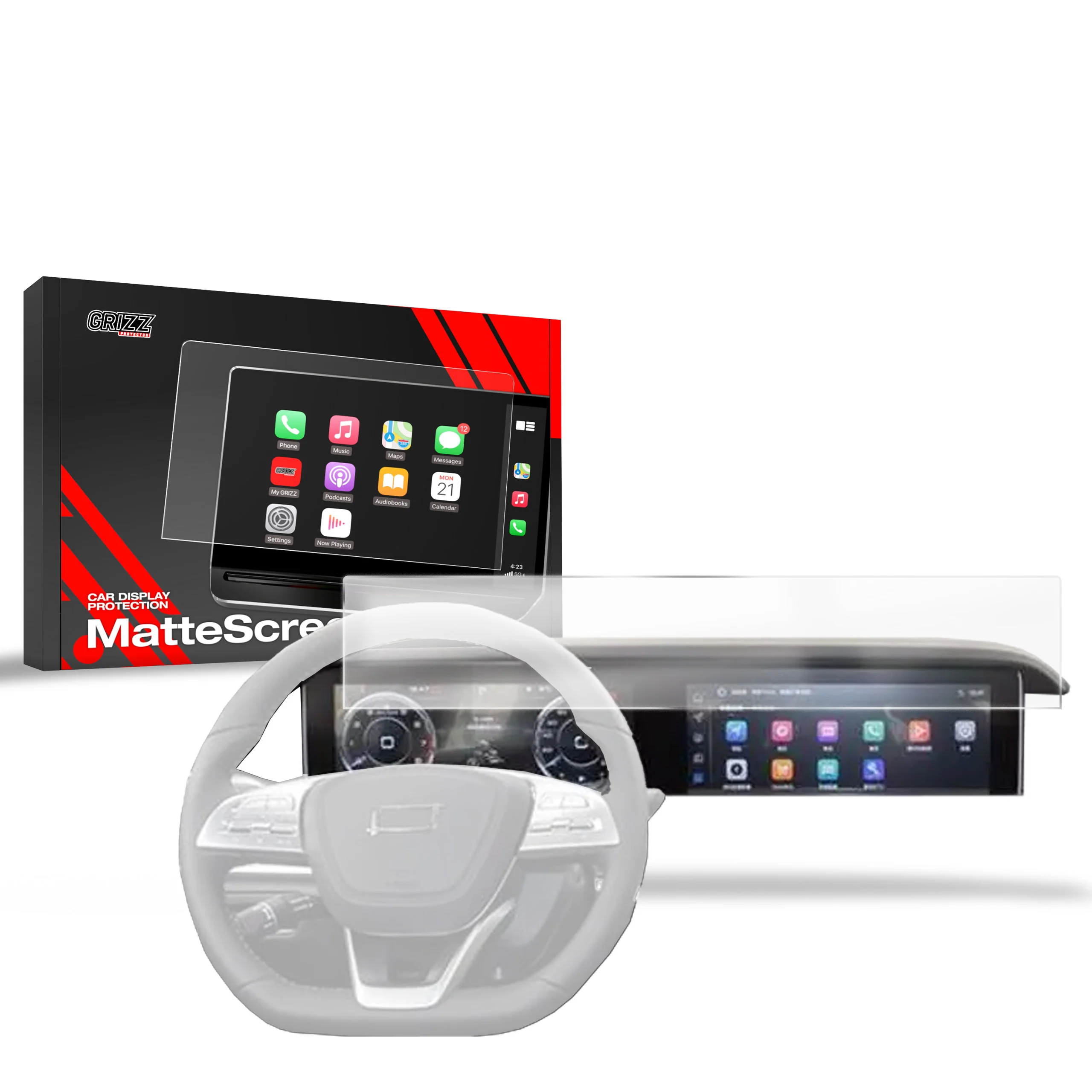 Displayschutzfolie für Bestune T77 12,3" (2025) Anti-Fingerprint, Matt - Image 8
