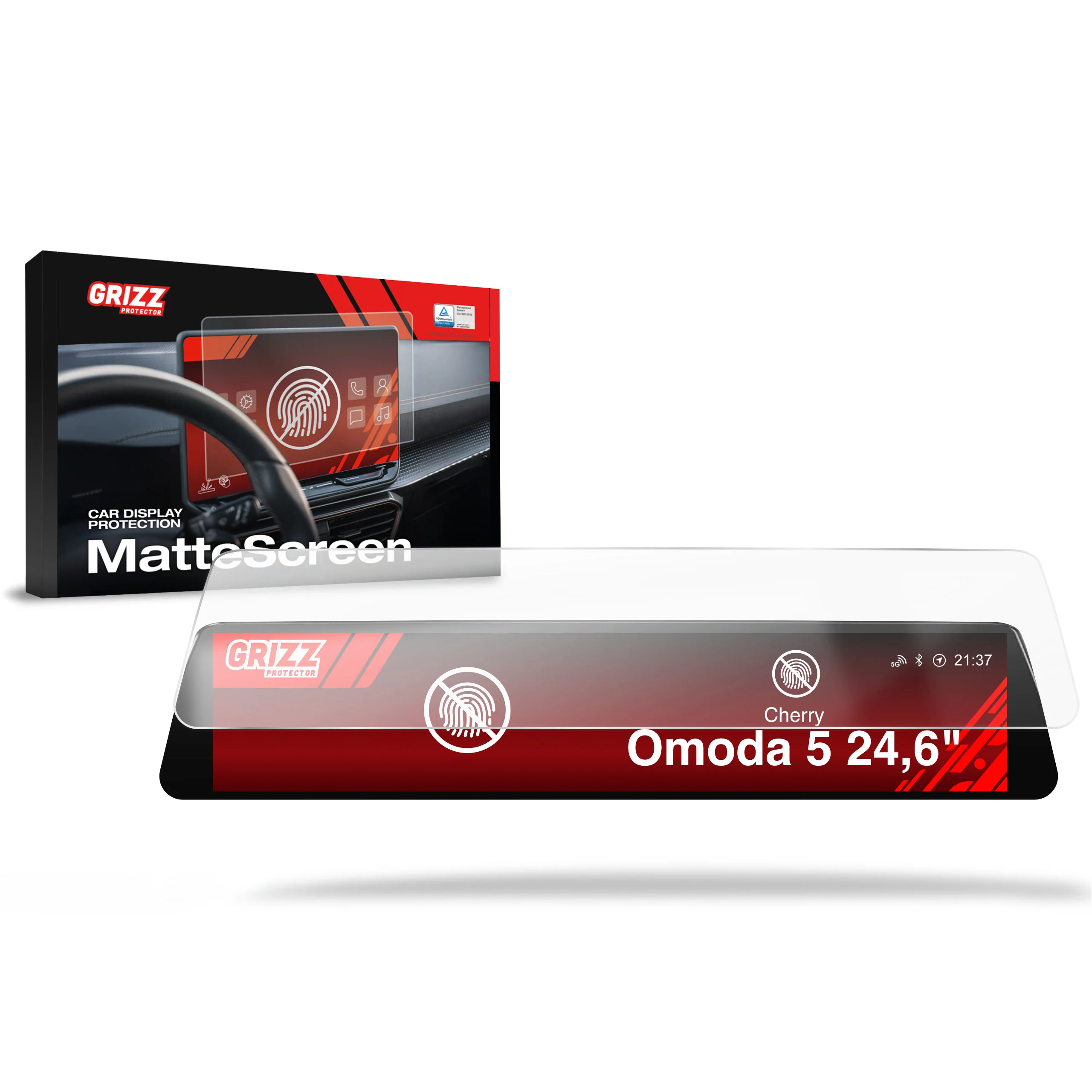 Displayschutzfolie für OMODA 5 Facelift (2024-2025) Anti-Fingerprint, Matt