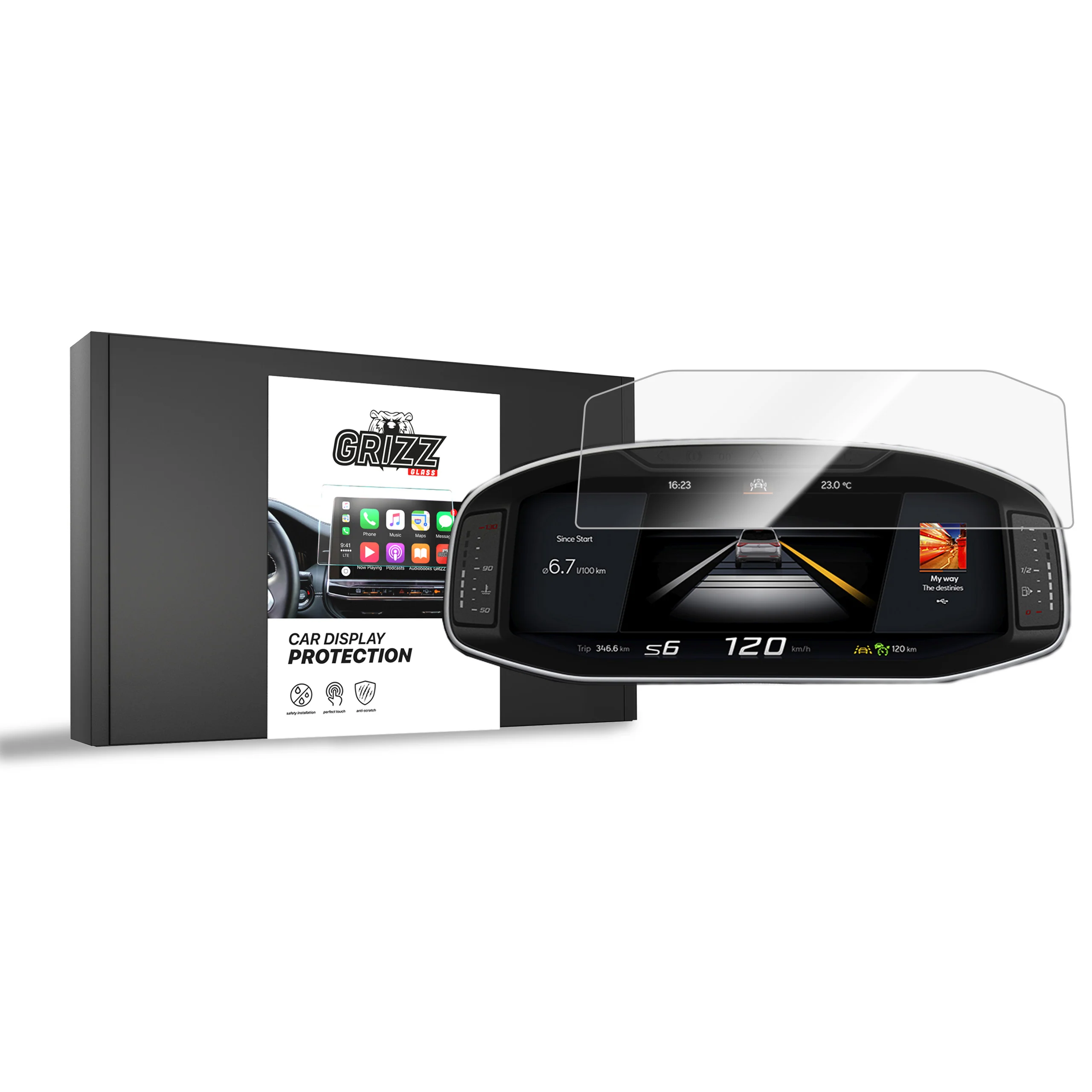 Displayschutzfolie für Cupra Ateca Virtual Cockpit 10,25" (2020-2026) Navi Folie, Kratzfest, Klar