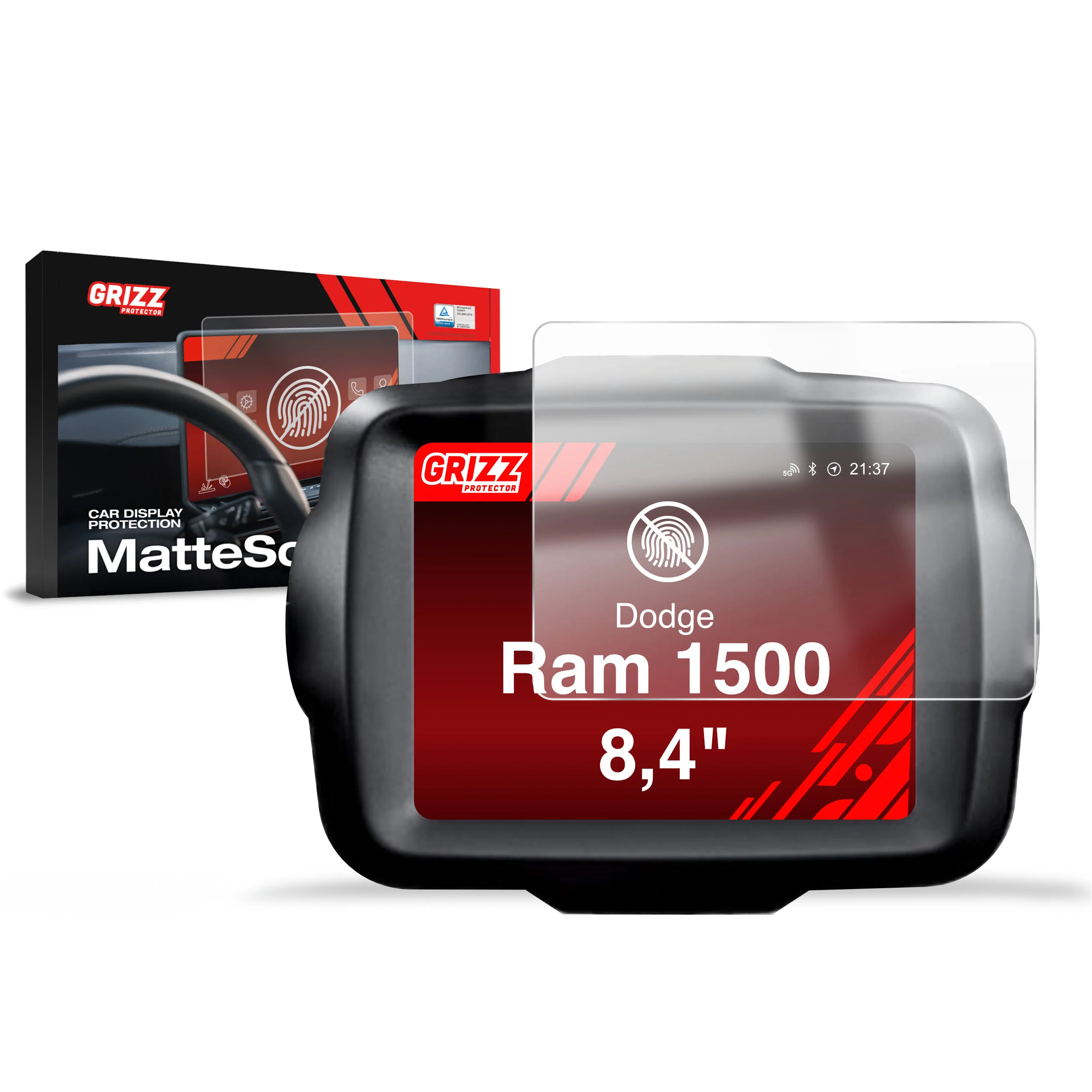 Displayschutzfolie für Dodge Ram 1500 8,4" (2013-2023) Anti-Fingerprint, Matt - Image 15