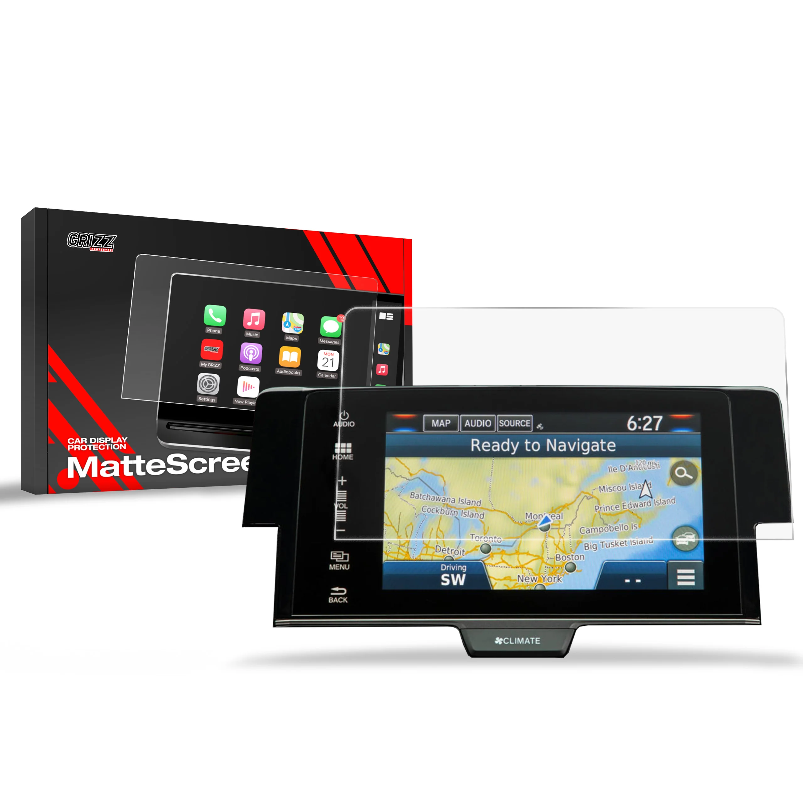 Displayschutzfolie für Honda Civic X (2016-2020) Anti-Fingerprint, Matt - Image 8