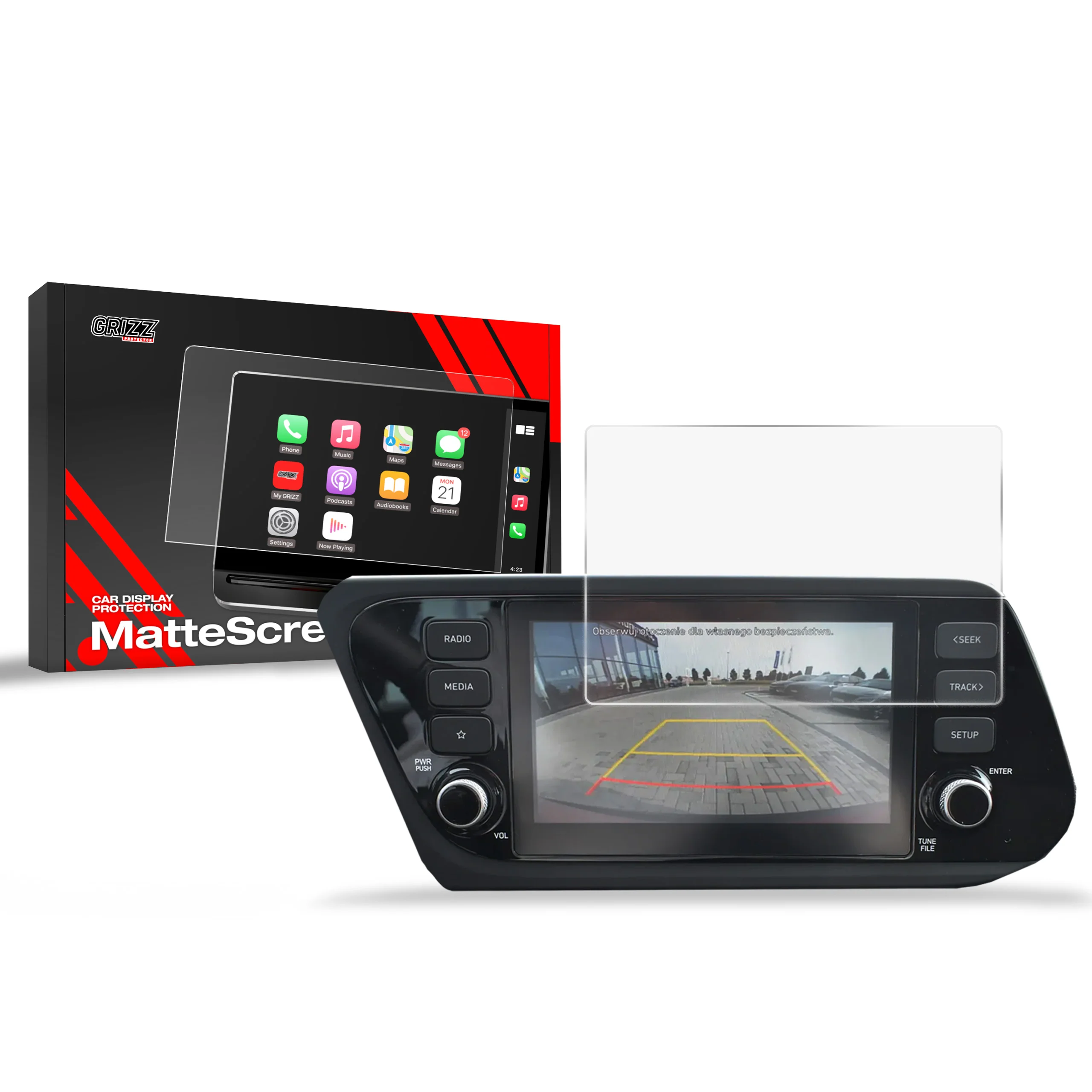 Displayschutzfolie für Hyundai Bayon 8" (2021-2024) Anti-Fingerprint, Matt