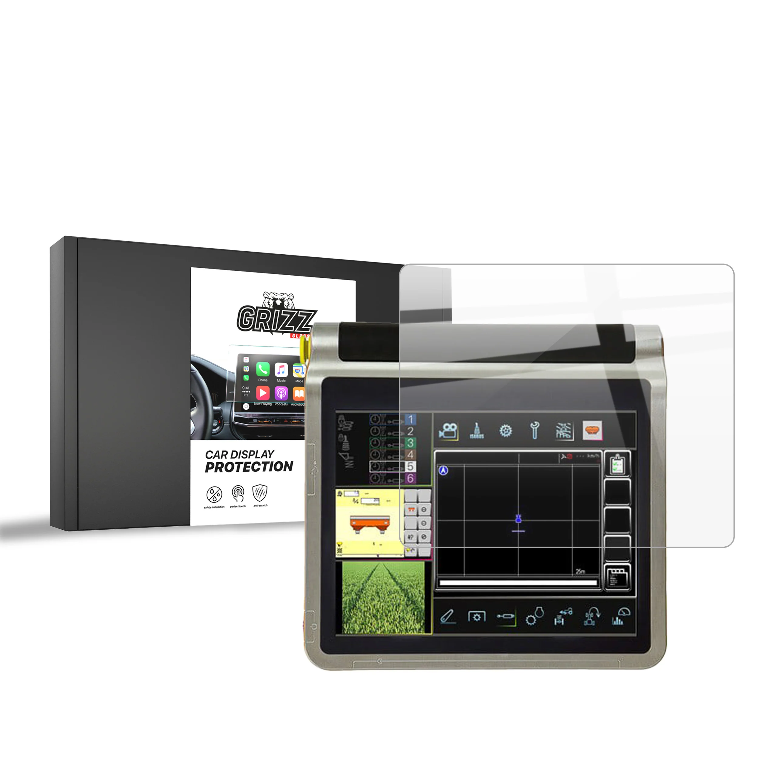Displayschutzfolie für Kubota K-Monitor Pro Folie, Kratzfest, Klar