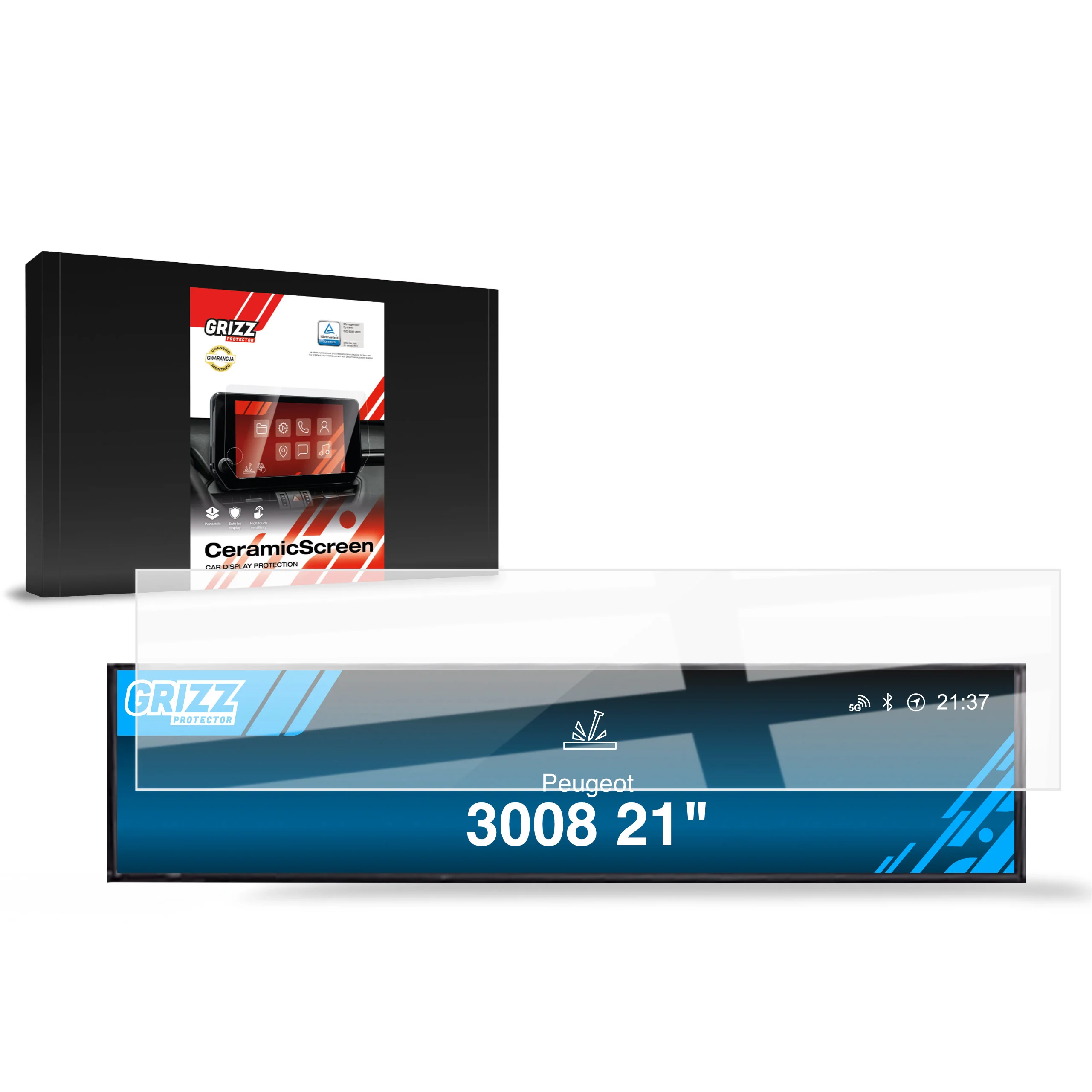 Displayschutzfolie für Peugeot 3008 AC Panel (2024-2025) Navi Folie, Kratzfest, Klar