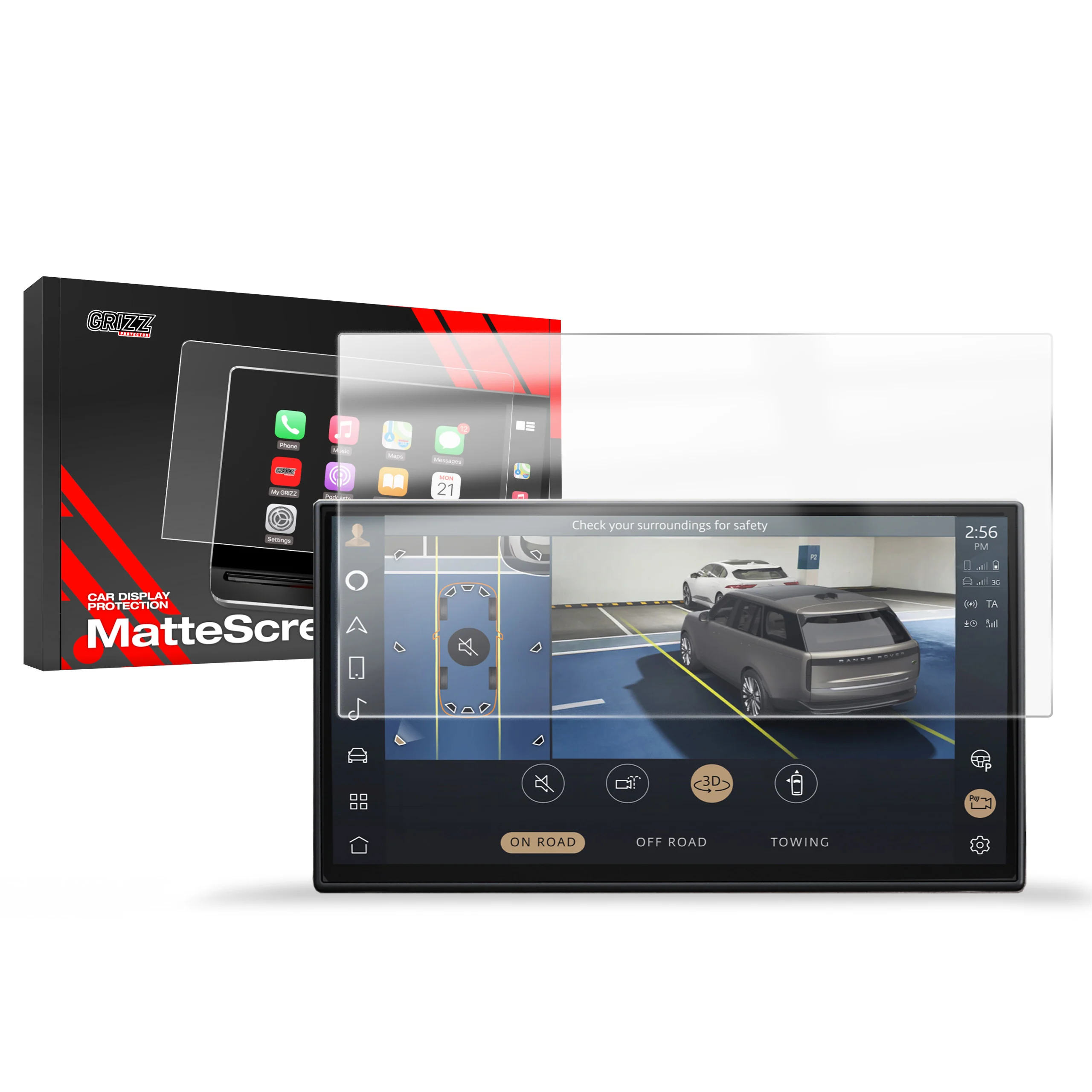 Displayschutzfolie für Range Rover 5 13,1" (2021-2024) Anti-Fingerprint, Matt