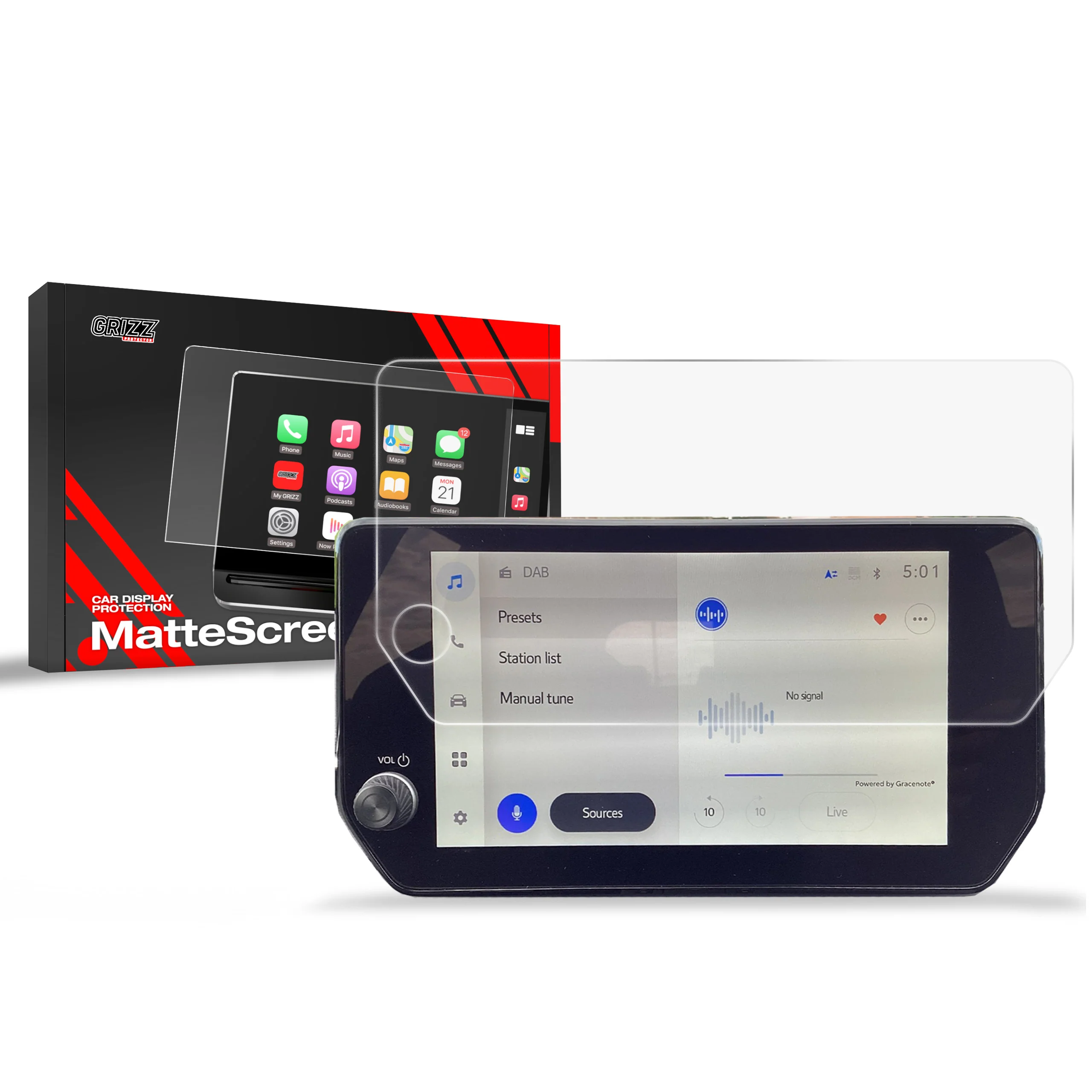 Displayschutzfolie für Suzuki Across 9" (2020-2026) Anti-Fingerprint, Matt