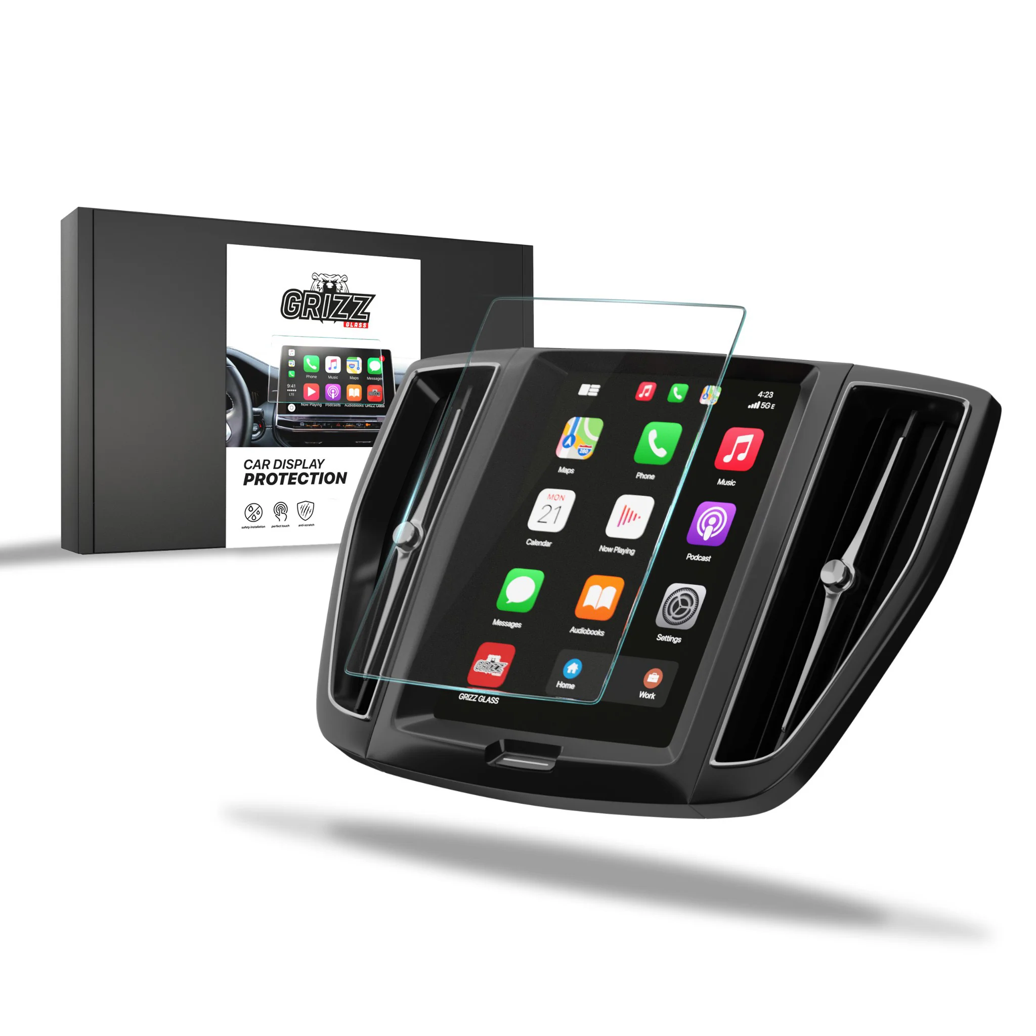 Displayschutzfolie für Volvo XC90 Recharge (2020-2025) Navi Folie, Kratzfest, Klar