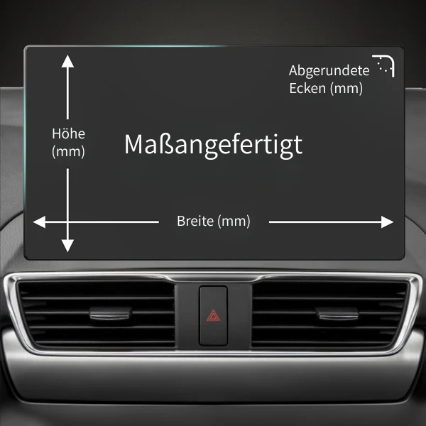 Maßangefertigter Displayschutz für dein Auto - bis 11"
