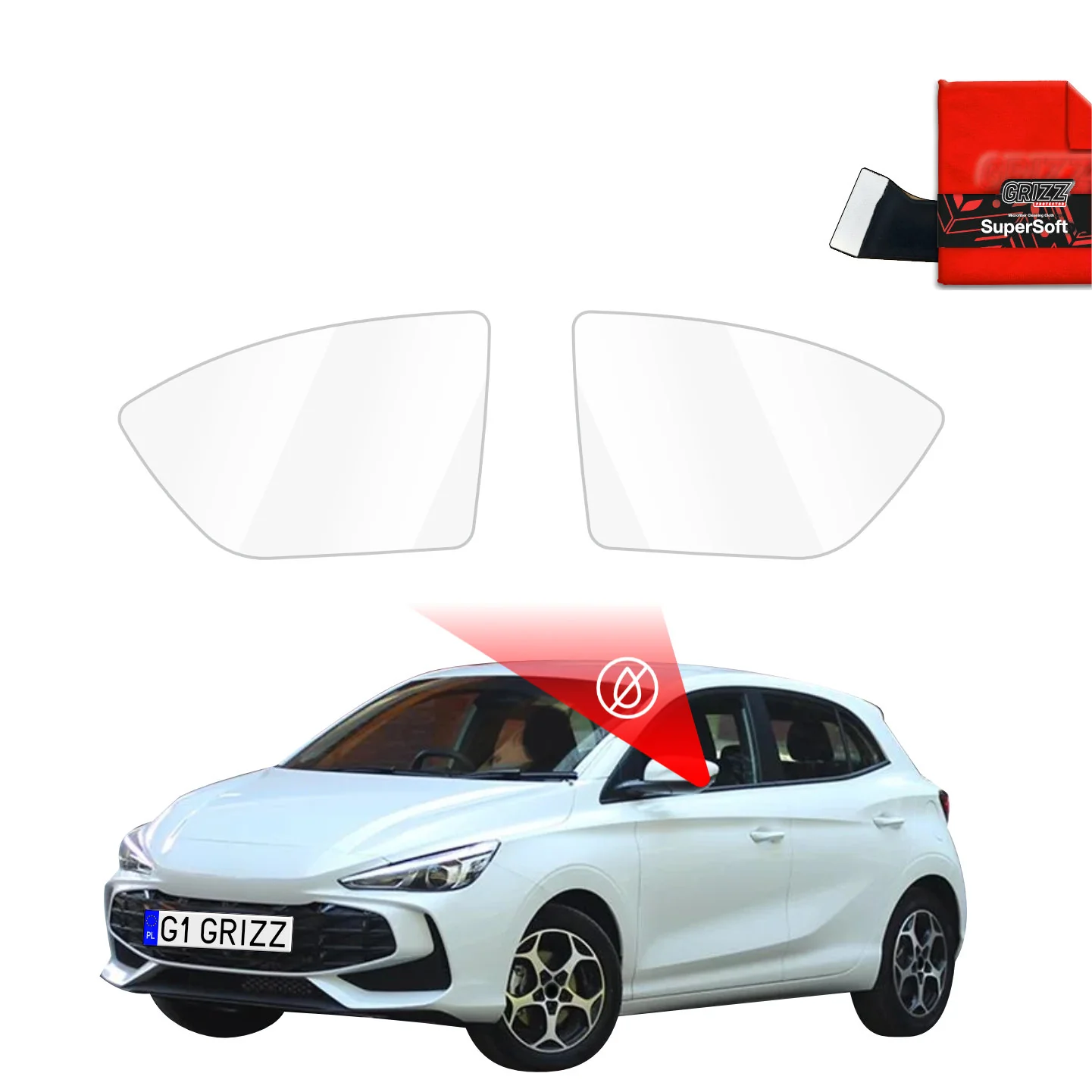 Regenschutzfolie für Außenspiegel - MG 3 (2024-2026)