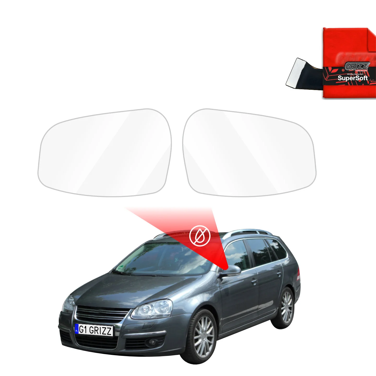 Regenschutzfolie für Außenspiegel - Volkswagen Golf 5 Variant (2003-2009)