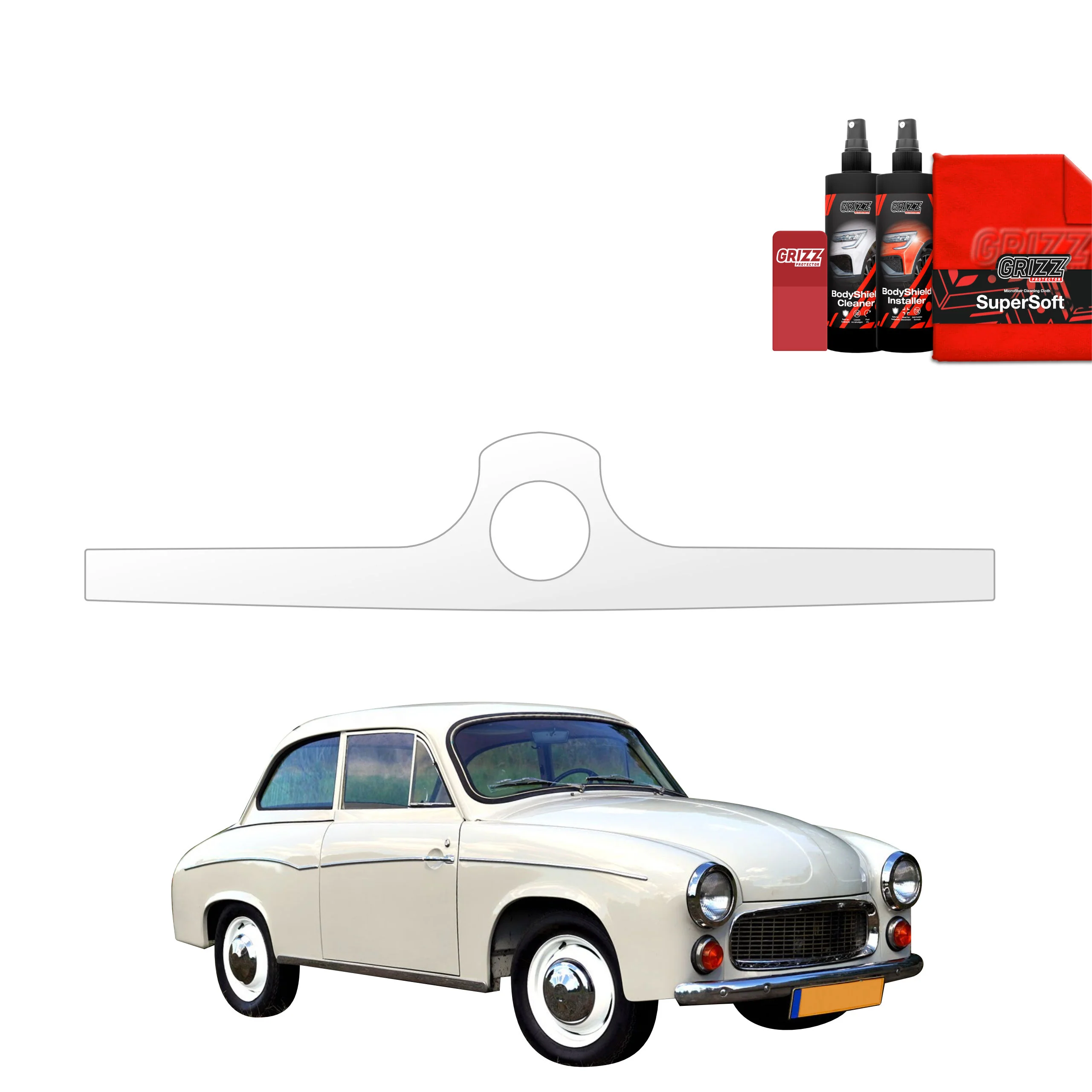 Schutzfolie für Motorhaube - Warszawa 101 (1960-1962)