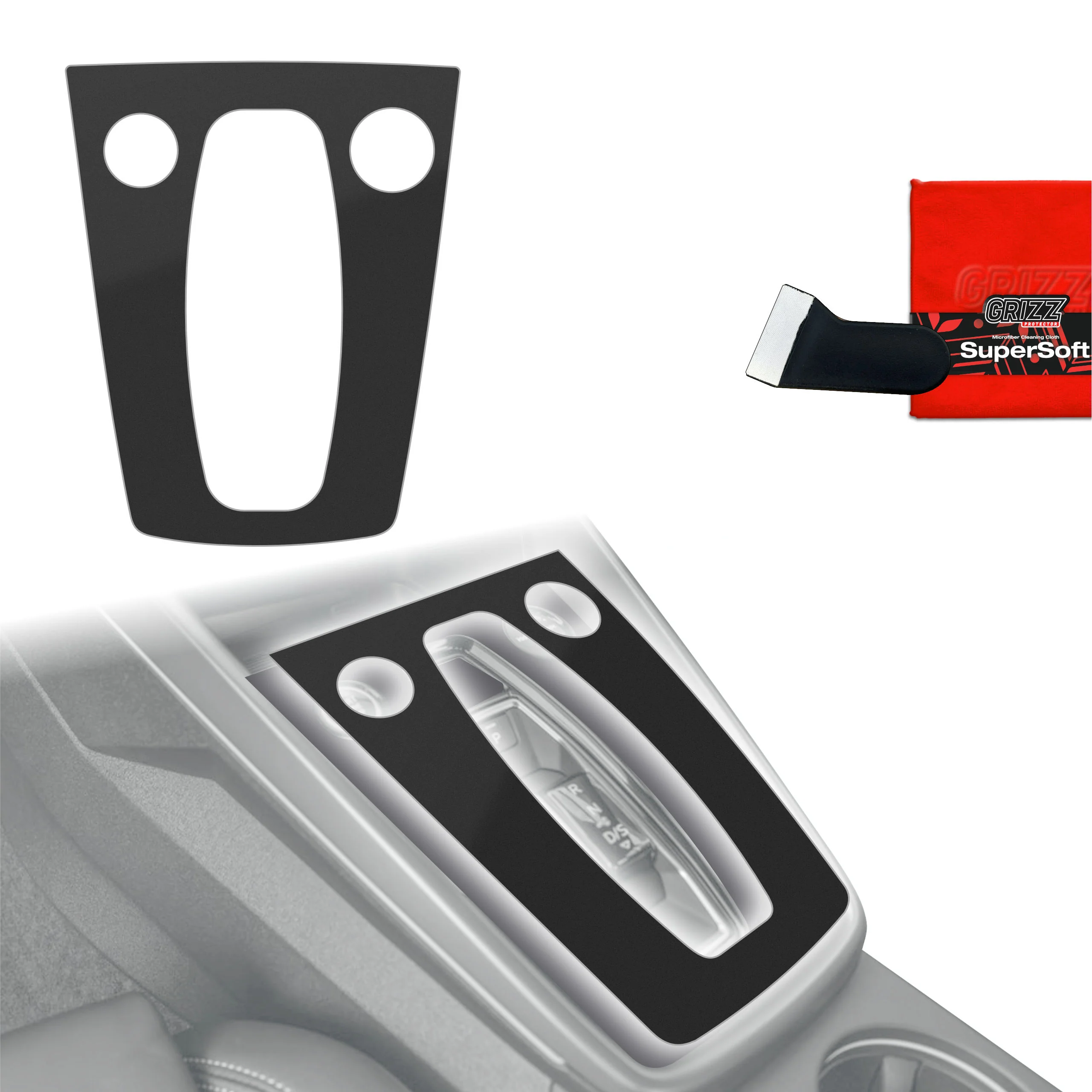 Schutzfolien für Mittelkonsole - Audi A3 8Y Facelift (2024-2026) Schwarz Matt Antifingerprint